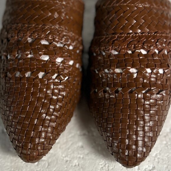 Sam Edelman Brown Woven Mules - Picture 8 of 11